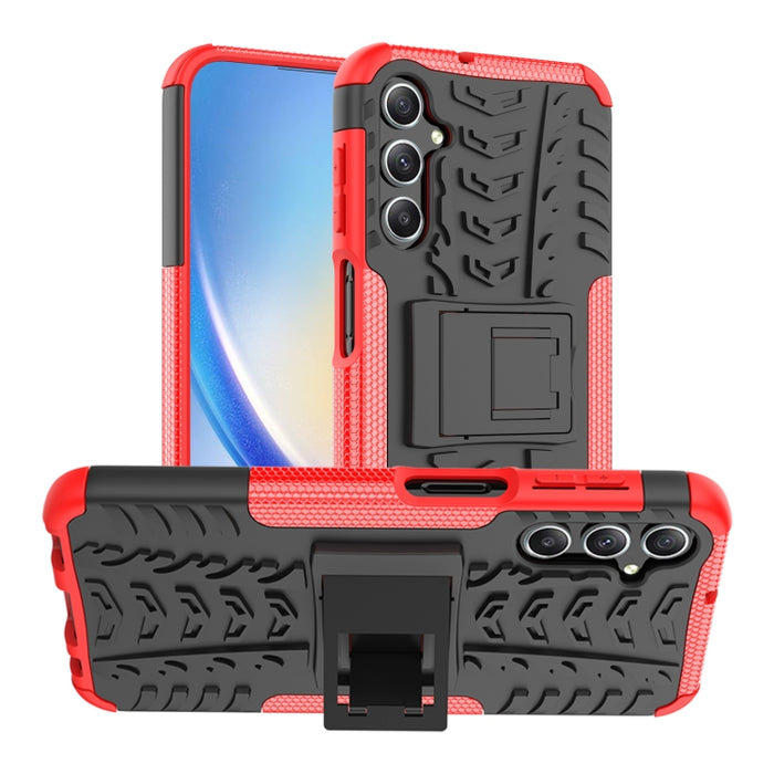 Funda para teléfono con textura de neumático TPU + PC con soporte, For Samsung Galaxy A24 4G, For Xiaomi Redmi 12C, For Xiaomi Poco C55, For Lenovo Tab M9