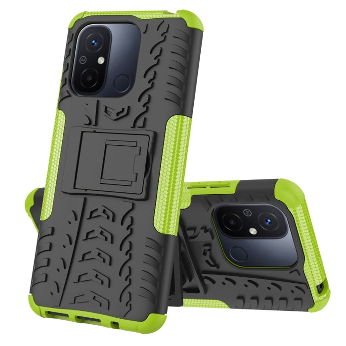 Funda para teléfono con textura de neumático TPU + PC con soporte, For Samsung Galaxy A24 4G, For Xiaomi Redmi 12C, For Xiaomi Poco C55, For Lenovo Tab M9