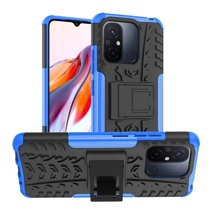 Funda para teléfono con textura de neumático TPU + PC con soporte, For Samsung Galaxy A24 4G, For Xiaomi Redmi 12C, For Xiaomi Poco C55, For Lenovo Tab M9