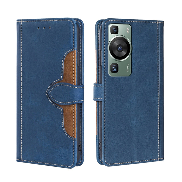 Estuche para teléfono de cuero con hebilla magnética y sensación de piel, For Huawei P60 / P60 Pro, For Huawei Enjoy 60, For OPPO Find X6 5G, For OPPO Find X6 Pro 5G, For Realme C55 4G, For Realme GT Neo 5 / GT3, For Realme V30 5G / V30T, For vivo S16e...