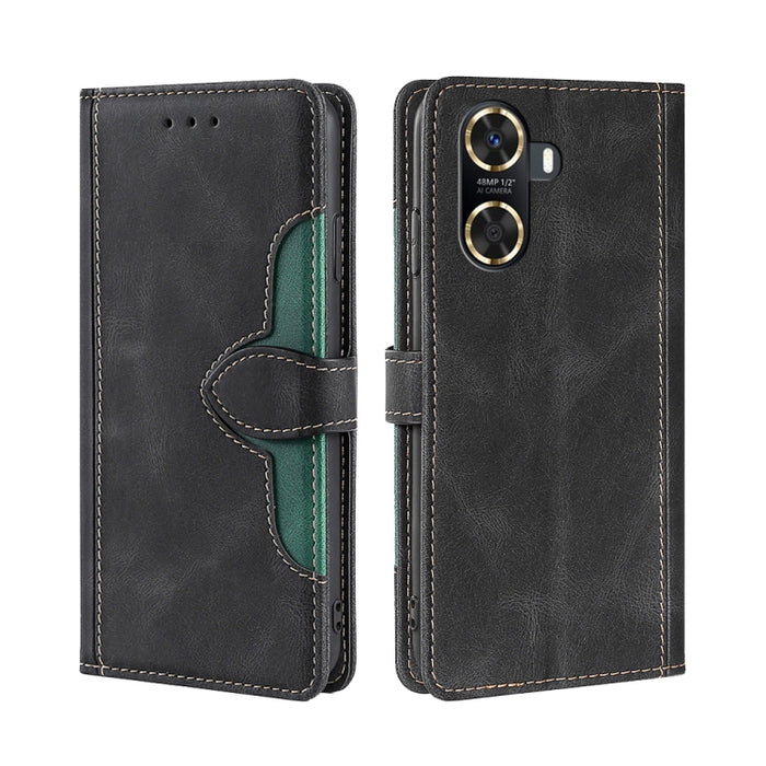Estuche para teléfono de cuero con hebilla magnética y sensación de piel, For Huawei P60 / P60 Pro, For Huawei Enjoy 60, For OPPO Find X6 5G, For OPPO Find X6 Pro 5G, For Realme C55 4G, For Realme GT Neo 5 / GT3, For Realme V30 5G / V30T, For vivo S16e...