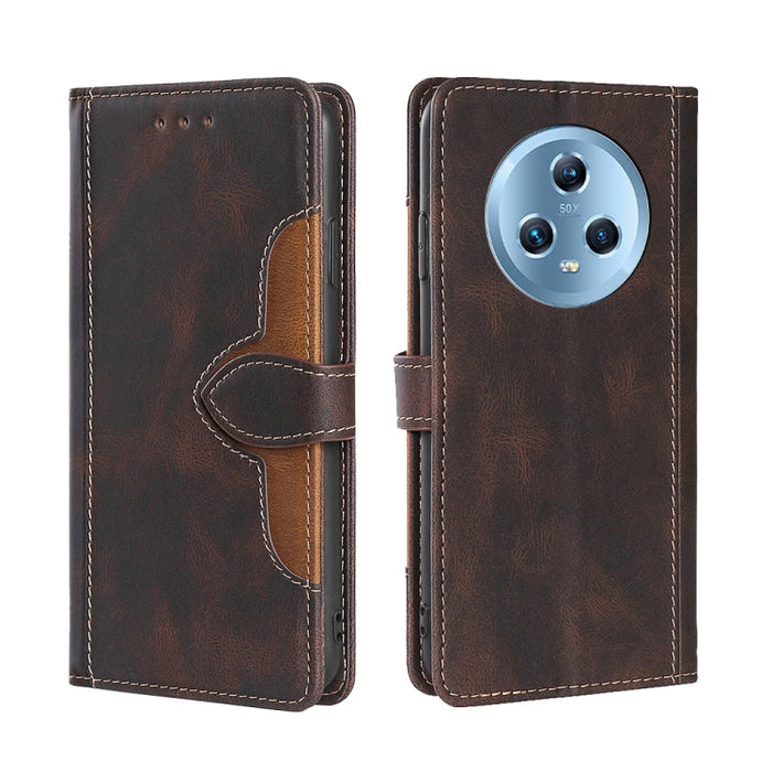 Estuche para teléfono de cuero con hebilla magnética y sensación de piel, For Huawei P60 / P60 Pro, For Huawei Enjoy 60, For OPPO Find X6 5G, For OPPO Find X6 Pro 5G, For Realme C55 4G, For Realme GT Neo 5 / GT3, For Realme V30 5G / V30T, For vivo S16e...