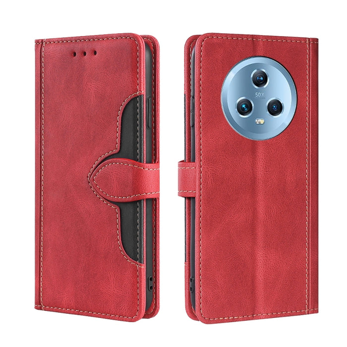 Estuche para teléfono de cuero con hebilla magnética y sensación de piel, For Huawei P60 / P60 Pro, For Huawei Enjoy 60, For OPPO Find X6 5G, For OPPO Find X6 Pro 5G, For Realme C55 4G, For Realme GT Neo 5 / GT3, For Realme V30 5G / V30T, For vivo S16e...