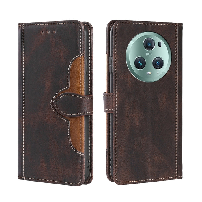 Estuche para teléfono de cuero con hebilla magnética y sensación de piel, For Huawei P60 / P60 Pro, For Huawei Enjoy 60, For OPPO Find X6 5G, For OPPO Find X6 Pro 5G, For Realme C55 4G, For Realme GT Neo 5 / GT3, For Realme V30 5G / V30T, For vivo S16e...