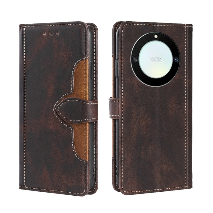 Estuche para teléfono de cuero con hebilla magnética y sensación de piel, For Huawei P60 / P60 Pro, For Huawei Enjoy 60, For OPPO Find X6 5G, For OPPO Find X6 Pro 5G, For Realme C55 4G, For Realme GT Neo 5 / GT3, For Realme V30 5G / V30T, For vivo S16e...