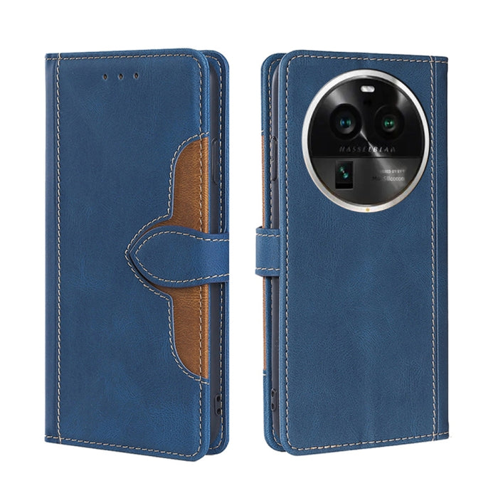 Estuche para teléfono de cuero con hebilla magnética y sensación de piel, For Huawei P60 / P60 Pro, For Huawei Enjoy 60, For OPPO Find X6 5G, For OPPO Find X6 Pro 5G, For Realme C55 4G, For Realme GT Neo 5 / GT3, For Realme V30 5G / V30T, For vivo S16e...