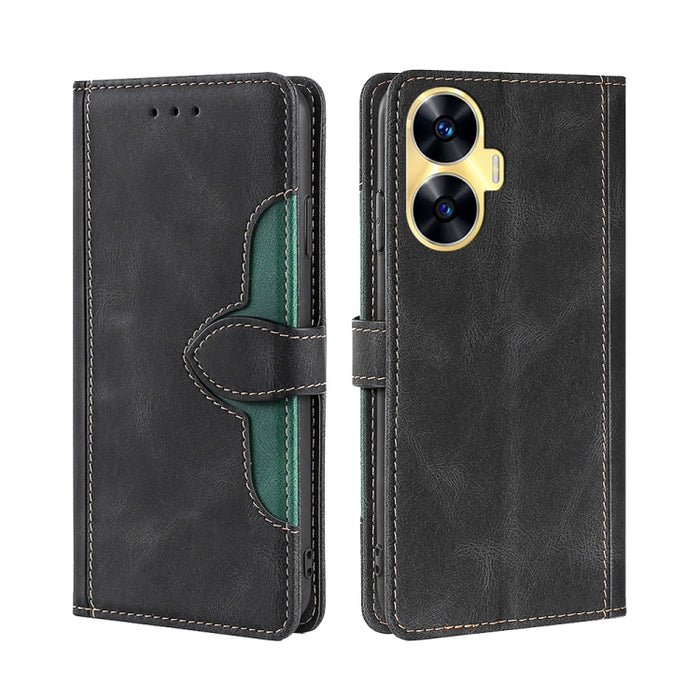 Estuche para teléfono de cuero con hebilla magnética y sensación de piel, For Huawei P60 / P60 Pro, For Huawei Enjoy 60, For OPPO Find X6 5G, For OPPO Find X6 Pro 5G, For Realme C55 4G, For Realme GT Neo 5 / GT3, For Realme V30 5G / V30T, For vivo S16e...