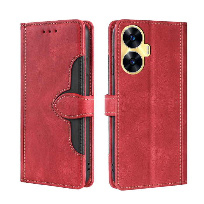 Estuche para teléfono de cuero con hebilla magnética y sensación de piel, For Huawei P60 / P60 Pro, For Huawei Enjoy 60, For OPPO Find X6 5G, For OPPO Find X6 Pro 5G, For Realme C55 4G, For Realme GT Neo 5 / GT3, For Realme V30 5G / V30T, For vivo S16e...