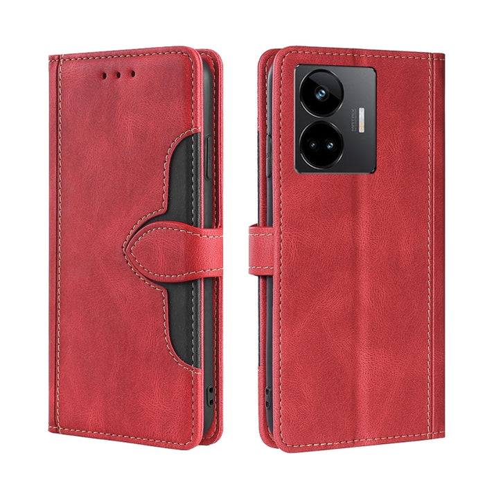 Estuche para teléfono de cuero con hebilla magnética y sensación de piel, For Huawei P60 / P60 Pro, For Huawei Enjoy 60, For OPPO Find X6 5G, For OPPO Find X6 Pro 5G, For Realme C55 4G, For Realme GT Neo 5 / GT3, For Realme V30 5G / V30T, For vivo S16e...