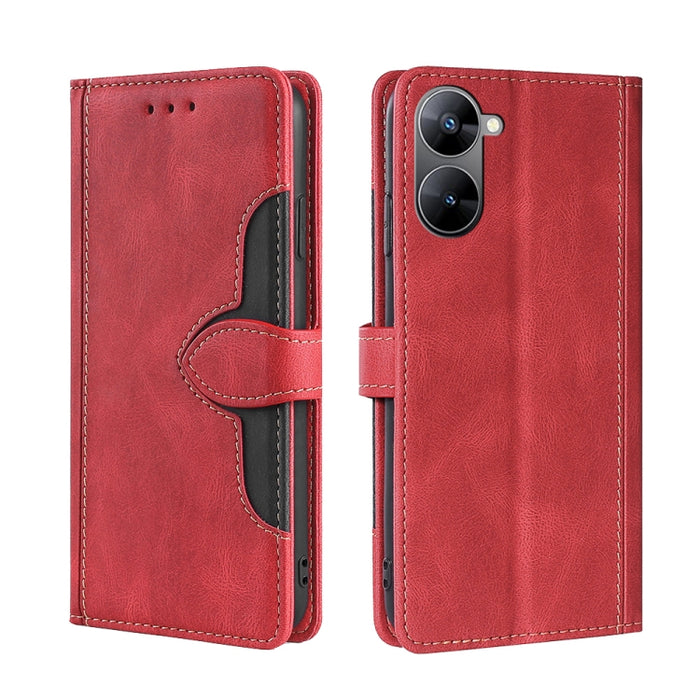 Estuche para teléfono de cuero con hebilla magnética y sensación de piel, For Huawei P60 / P60 Pro, For Huawei Enjoy 60, For OPPO Find X6 5G, For OPPO Find X6 Pro 5G, For Realme C55 4G, For Realme GT Neo 5 / GT3, For Realme V30 5G / V30T, For vivo S16e...
