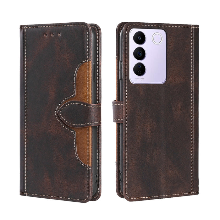 Estuche para teléfono de cuero con hebilla magnética y sensación de piel, For Huawei P60 / P60 Pro, For Huawei Enjoy 60, For OPPO Find X6 5G, For OPPO Find X6 Pro 5G, For Realme C55 4G, For Realme GT Neo 5 / GT3, For Realme V30 5G / V30T, For vivo S16e...