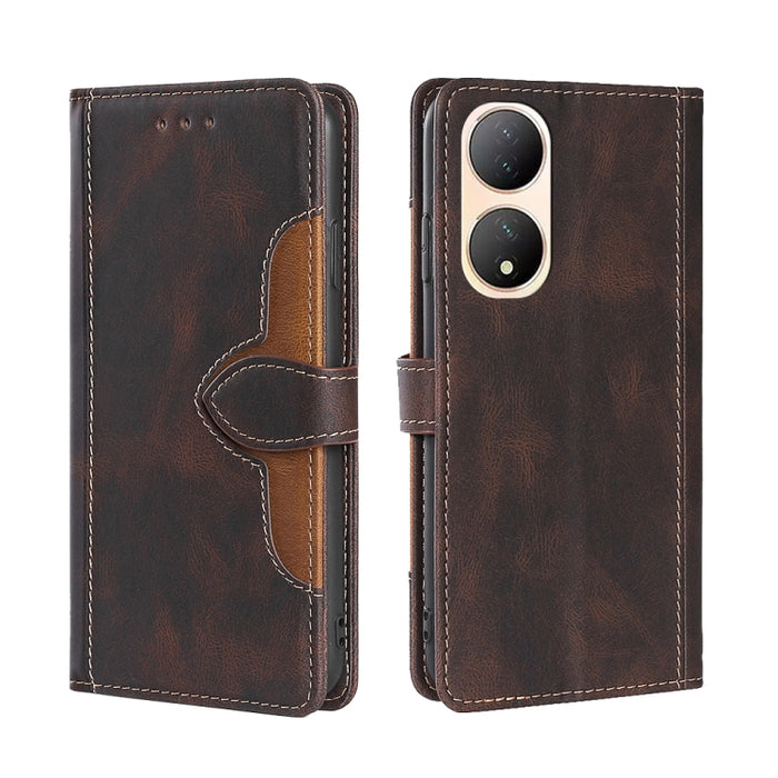 Estuche para teléfono de cuero con hebilla magnética y sensación de piel, For Huawei P60 / P60 Pro, For Huawei Enjoy 60, For OPPO Find X6 5G, For OPPO Find X6 Pro 5G, For Realme C55 4G, For Realme GT Neo 5 / GT3, For Realme V30 5G / V30T, For vivo S16e...