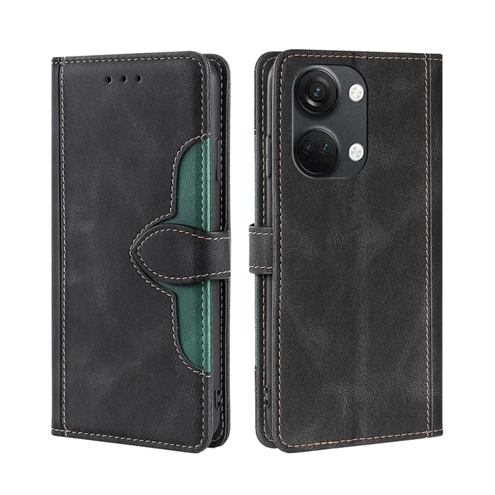 Estuche para teléfono de cuero con hebilla magnética y sensación de piel, For Huawei P60 / P60 Pro, For Huawei Enjoy 60, For OPPO Find X6 5G, For OPPO Find X6 Pro 5G, For Realme C55 4G, For Realme GT Neo 5 / GT3, For Realme V30 5G / V30T, For vivo S16e...