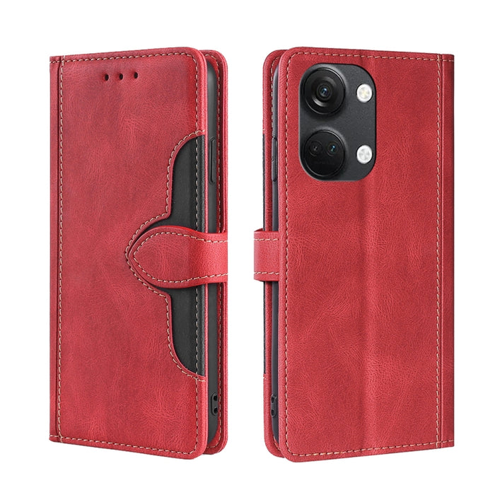 Estuche para teléfono de cuero con hebilla magnética y sensación de piel, For Huawei P60 / P60 Pro, For Huawei Enjoy 60, For OPPO Find X6 5G, For OPPO Find X6 Pro 5G, For Realme C55 4G, For Realme GT Neo 5 / GT3, For Realme V30 5G / V30T, For vivo S16e...