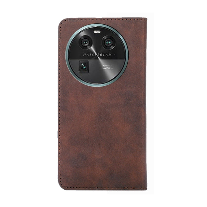 Estuche para teléfono de cuero con tapa horizontal magnética con sensación de piel, For OPPO Find X6 5G, For OPPO Find X6 Pro 5G, For Realme C55 4G, For Realme GT Neo 5 / GT3 / GT Neo 5 240W, For Realme V30 5G / V30t, For vivo S16e / V27e              ...