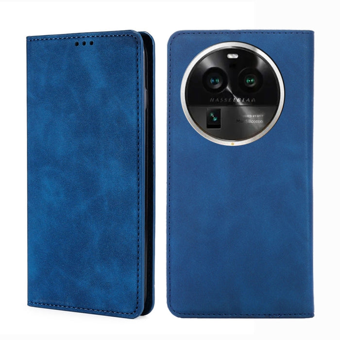 Estuche para teléfono de cuero con tapa horizontal magnética con sensación de piel, For OPPO Find X6 5G, For OPPO Find X6 Pro 5G, For Realme C55 4G, For Realme GT Neo 5 / GT3 / GT Neo 5 240W, For Realme V30 5G / V30t, For vivo S16e / V27e              ...