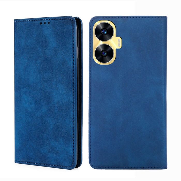 Estuche para teléfono de cuero con tapa horizontal magnética con sensación de piel, For OPPO Find X6 5G, For OPPO Find X6 Pro 5G, For Realme C55 4G, For Realme GT Neo 5 / GT3 / GT Neo 5 240W, For Realme V30 5G / V30t, For vivo S16e / V27e              ...