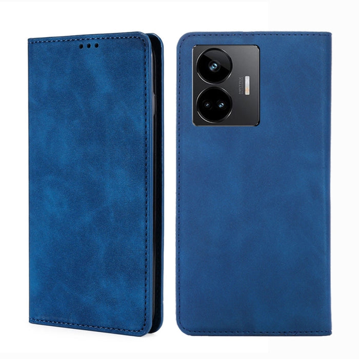 Estuche para teléfono de cuero con tapa horizontal magnética con sensación de piel, For OPPO Find X6 5G, For OPPO Find X6 Pro 5G, For Realme C55 4G, For Realme GT Neo 5 / GT3 / GT Neo 5 240W, For Realme V30 5G / V30t, For vivo S16e / V27e              ...