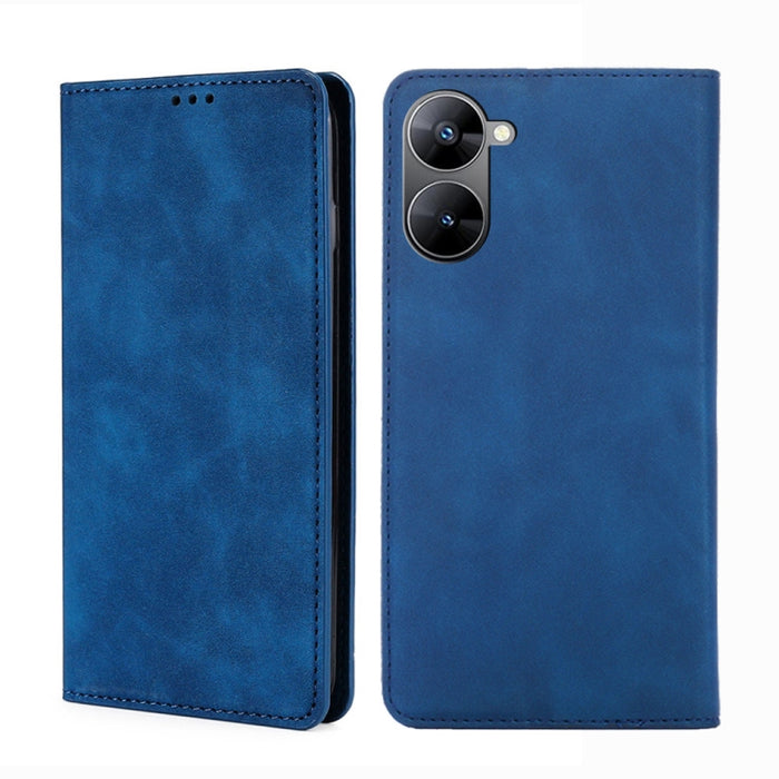 Estuche para teléfono de cuero con tapa horizontal magnética con sensación de piel, For OPPO Find X6 5G, For OPPO Find X6 Pro 5G, For Realme C55 4G, For Realme GT Neo 5 / GT3 / GT Neo 5 240W, For Realme V30 5G / V30t, For vivo S16e / V27e              ...