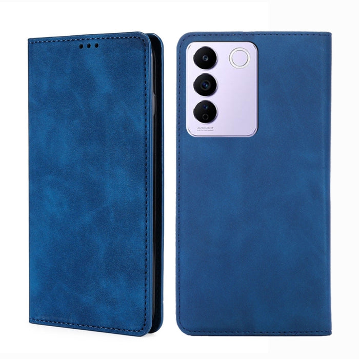 Estuche para teléfono de cuero con tapa horizontal magnética con sensación de piel, For OPPO Find X6 5G, For OPPO Find X6 Pro 5G, For Realme C55 4G, For Realme GT Neo 5 / GT3 / GT Neo 5 240W, For Realme V30 5G / V30t, For vivo S16e / V27e              ...