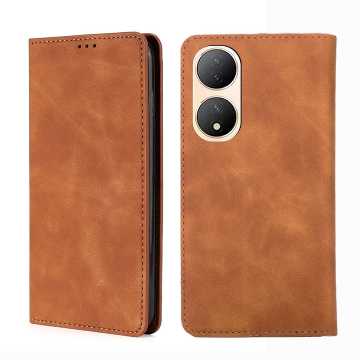 Estuche para teléfono de cuero con tapa horizontal magnética con sensación de piel, For OPPO Find X6 5G, For OPPO Find X6 Pro 5G, For Realme C55 4G, For Realme GT Neo 5 / GT3 / GT Neo 5 240W, For Realme V30 5G / V30t, For vivo S16e / V27e              ...