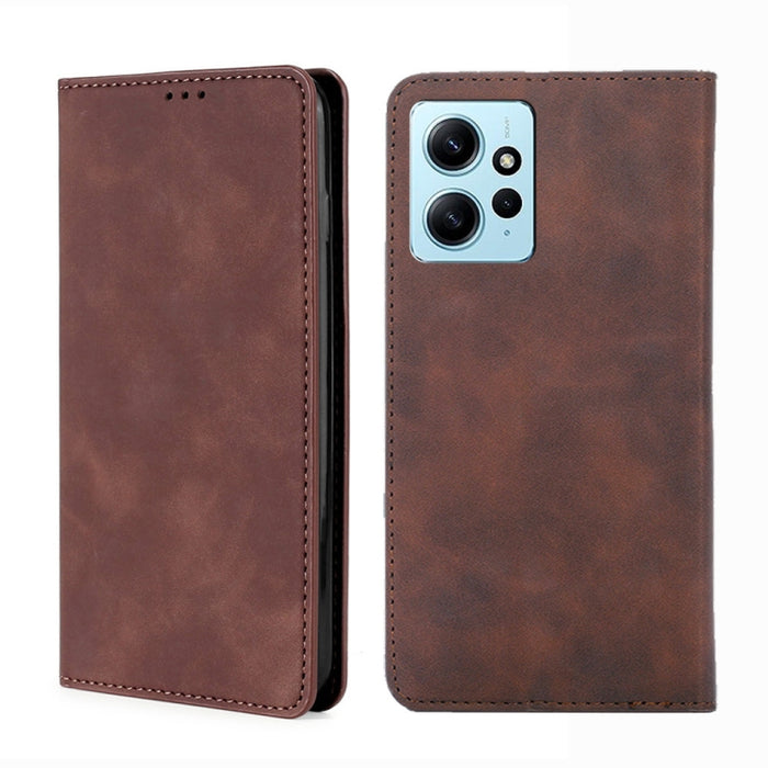 Estuche para teléfono de cuero con tapa horizontal magnética con sensación de piel, For OPPO Find X6 5G, For OPPO Find X6 Pro 5G, For Realme C55 4G, For Realme GT Neo 5 / GT3 / GT Neo 5 240W, For Realme V30 5G / V30t, For vivo S16e / V27e              ...