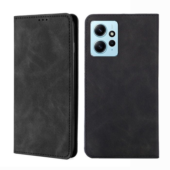 Estuche para teléfono de cuero con tapa horizontal magnética con sensación de piel, For OPPO Find X6 5G, For OPPO Find X6 Pro 5G, For Realme C55 4G, For Realme GT Neo 5 / GT3 / GT Neo 5 240W, For Realme V30 5G / V30t, For vivo S16e / V27e              ...