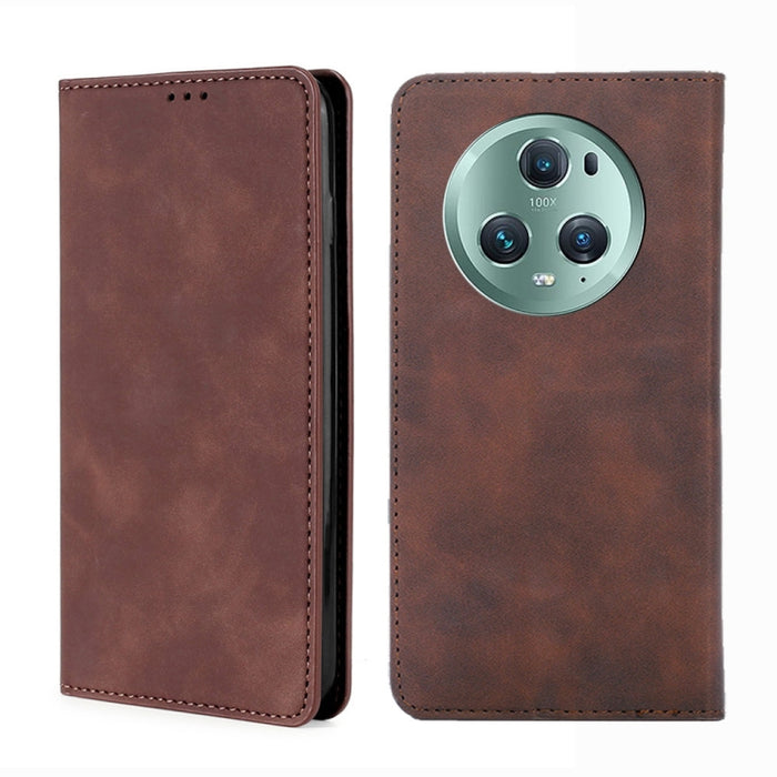 Estuche para teléfono de cuero con tapa horizontal magnética con sensación de piel, For OPPO Find X6 5G, For OPPO Find X6 Pro 5G, For Realme C55 4G, For Realme GT Neo 5 / GT3 / GT Neo 5 240W, For Realme V30 5G / V30t, For vivo S16e / V27e              ...