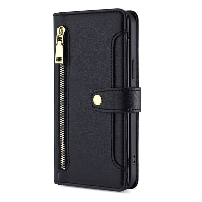 Estuche para teléfono de cuero con cremallera cruzada con textura de oveja, For Honor X40, For OnePlus Ace 2V 5G