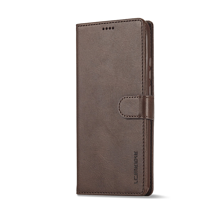 LC.IMEEKE Estuche de cuero con tapa horizontal con textura de becerro, For Xiaomi 13 Lite