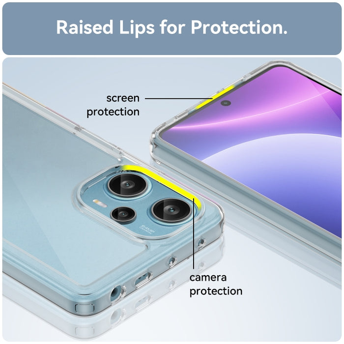 Caja colorida del teléfono de acrílico + TPU de la serie, For Xiaomi Redmi Note 12 Turbo 5G