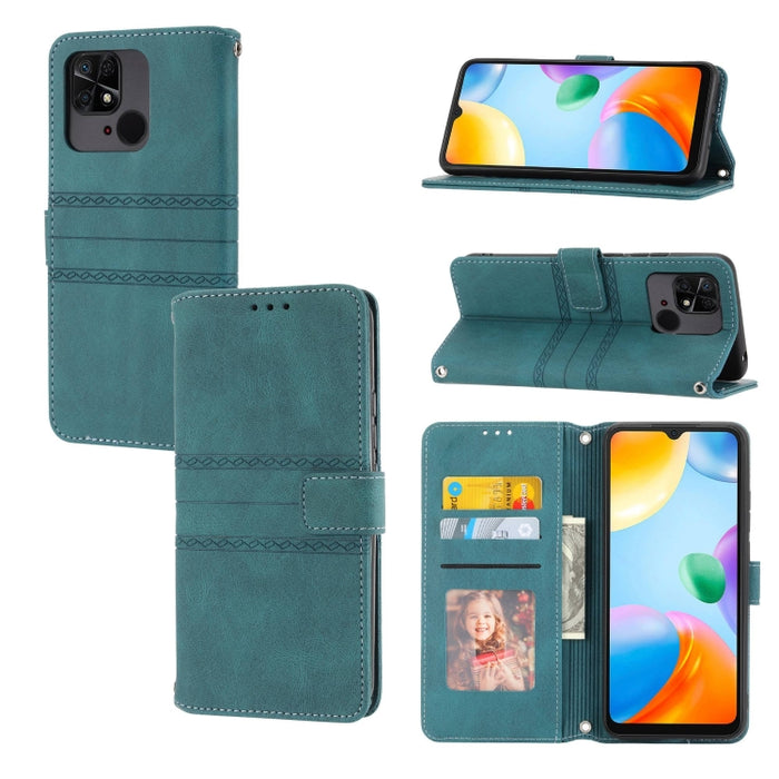 Estuche para teléfono de cuero con rayas en relieve, For Motorola Moto G Play 5G, For Motorola Moto G Stylus 5G 2023, For Xiaomi Redmi Note 12 5G Global, For Xiaomi Redmi Note 12 Pro 5G Global, For Redmi Note 12 Pro+ 5G Global                          ...
