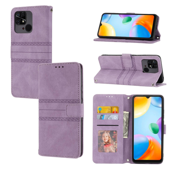 Estuche para teléfono de cuero con rayas en relieve, For Motorola Moto G Play 5G, For Motorola Moto G Stylus 5G 2023, For Xiaomi Redmi Note 12 5G Global, For Xiaomi Redmi Note 12 Pro 5G Global, For Redmi Note 12 Pro+ 5G Global                          ...