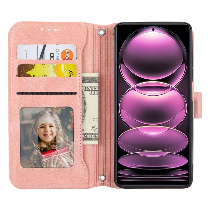 Estuche para teléfono de cuero con cremallera de piel de aceite, For Redmi Note 12 5G Global, For Redmi Note 12 Pro 5G Global, For Redmi Note 12 Pro+ Global, For Redmi Note 12 4G Global, For Xiaomi Redmi 12C, For Samsung Galaxy S23 5G                  ...