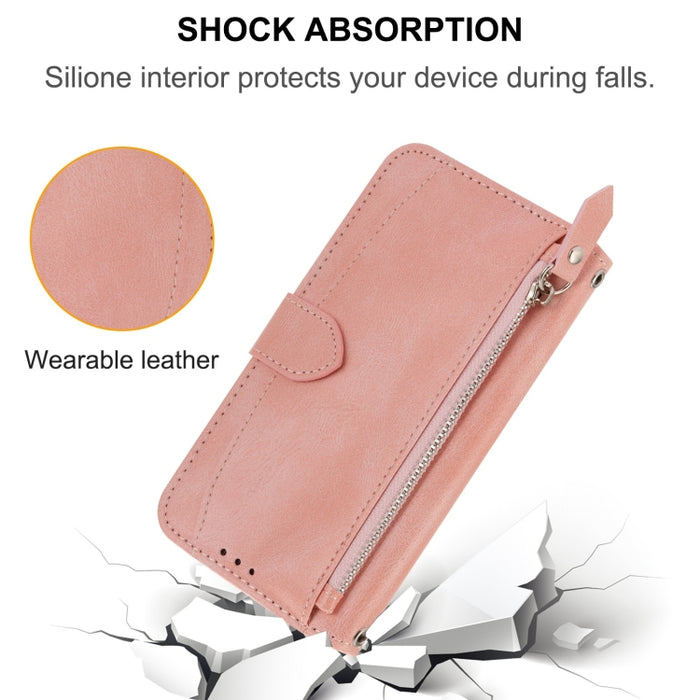 Estuche para teléfono de cuero con cremallera de piel de aceite, For Redmi Note 12 5G Global, For Redmi Note 12 Pro 5G Global, For Redmi Note 12 Pro+ Global, For Redmi Note 12 4G Global, For Xiaomi Redmi 12C, For Samsung Galaxy S23 5G                  ...