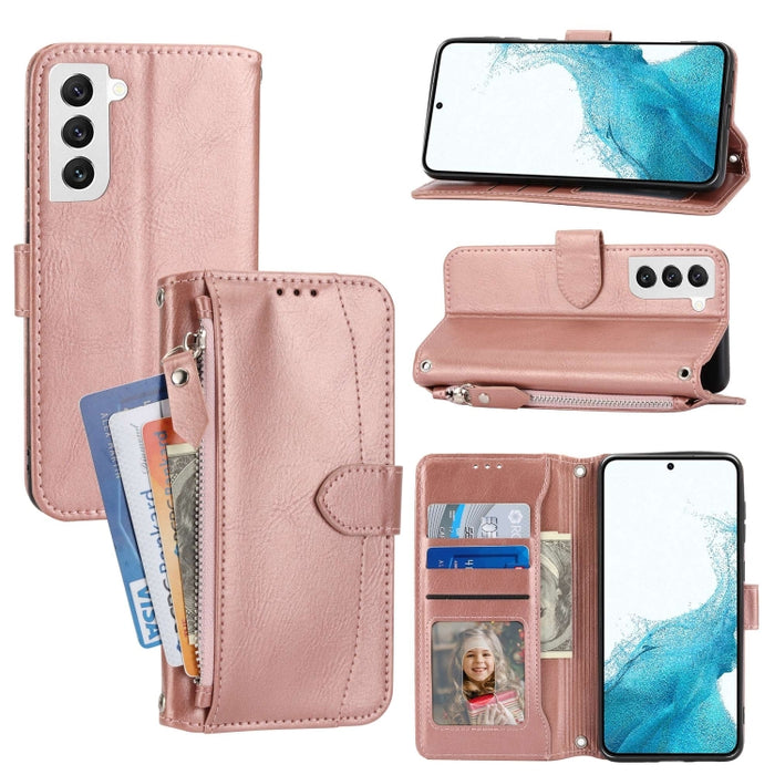 Estuche para teléfono de cuero con cremallera de piel de aceite, For Redmi Note 12 5G Global, For Redmi Note 12 Pro 5G Global, For Redmi Note 12 Pro+ Global, For Redmi Note 12 4G Global, For Xiaomi Redmi 12C, For Samsung Galaxy S23 5G                  ...