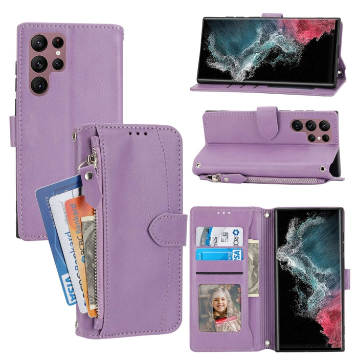 Estuche para teléfono de cuero con cremallera de piel de aceite, For Redmi Note 12 5G Global, For Redmi Note 12 Pro 5G Global, For Redmi Note 12 Pro+ Global, For Redmi Note 12 4G Global, For Xiaomi Redmi 12C, For Samsung Galaxy S23 5G                  ...