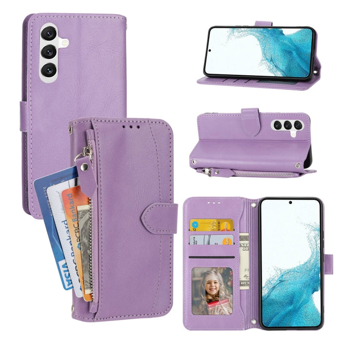 Estuche para teléfono de cuero con cremallera de piel de aceite, For Redmi Note 12 5G Global, For Redmi Note 12 Pro 5G Global, For Redmi Note 12 Pro+ Global, For Redmi Note 12 4G Global, For Xiaomi Redmi 12C, For Samsung Galaxy S23 5G                  ...