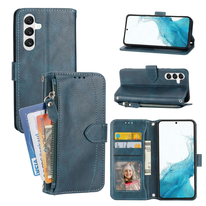 Estuche para teléfono de cuero con cremallera de piel de aceite, For Redmi Note 12 5G Global, For Redmi Note 12 Pro 5G Global, For Redmi Note 12 Pro+ Global, For Redmi Note 12 4G Global, For Xiaomi Redmi 12C, For Samsung Galaxy S23 5G                  ...