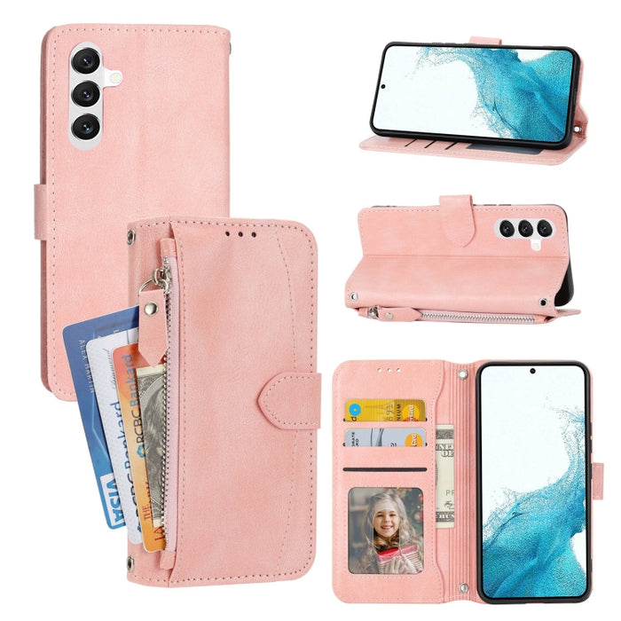 Estuche para teléfono de cuero con cremallera de piel de aceite, For Redmi Note 12 5G Global, For Redmi Note 12 Pro 5G Global, For Redmi Note 12 Pro+ Global, For Redmi Note 12 4G Global, For Xiaomi Redmi 12C, For Samsung Galaxy S23 5G                  ...