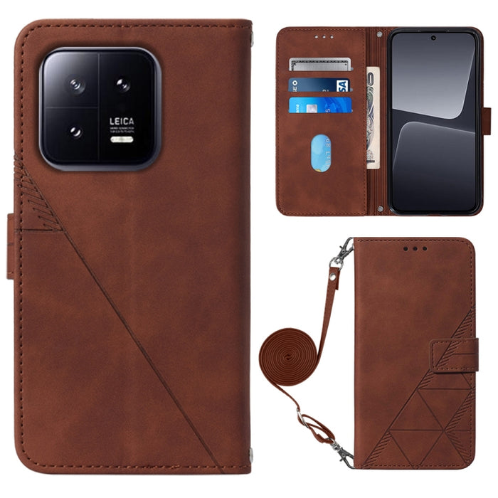 Estuche para teléfono de cuero con tapa en relieve 3D Crossbody, For Google Pixel 8, For Google Pixel 8 Pro, For Xiaomi Redmi Note 12 4G Global, For Xiaomi Redmi Note 12 Pro+ 5G Global, For Xiaomi 13, For Xiaomi 13 Lite 5G, For Xiaomi 13 Pro           ...