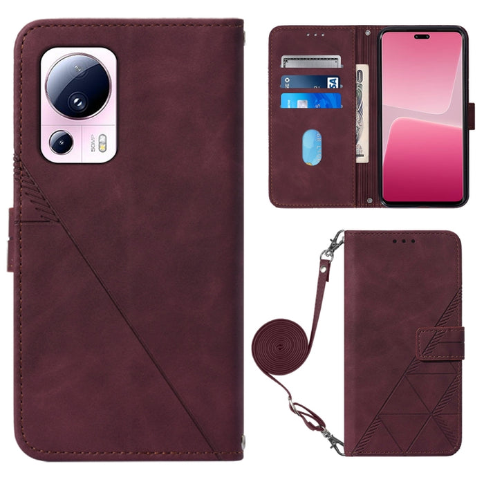 Estuche para teléfono de cuero con tapa en relieve 3D Crossbody, For Google Pixel 8, For Google Pixel 8 Pro, For Xiaomi Redmi Note 12 4G Global, For Xiaomi Redmi Note 12 Pro+ 5G Global, For Xiaomi 13, For Xiaomi 13 Lite 5G, For Xiaomi 13 Pro           ...