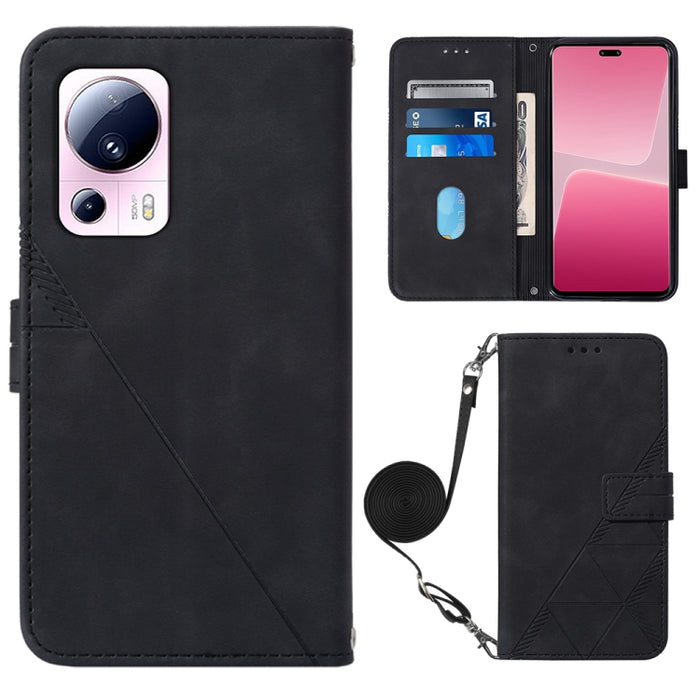 Estuche para teléfono de cuero con tapa en relieve 3D Crossbody, For Google Pixel 8, For Google Pixel 8 Pro, For Xiaomi Redmi Note 12 4G Global, For Xiaomi Redmi Note 12 Pro+ 5G Global, For Xiaomi 13, For Xiaomi 13 Lite 5G, For Xiaomi 13 Pro           ...