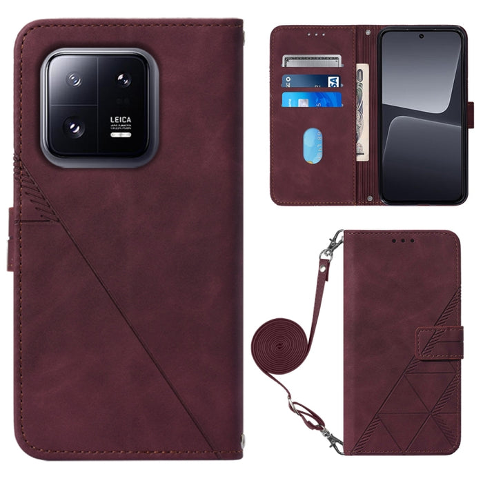 Estuche para teléfono de cuero con tapa en relieve 3D Crossbody, For Google Pixel 8, For Google Pixel 8 Pro, For Xiaomi Redmi Note 12 4G Global, For Xiaomi Redmi Note 12 Pro+ 5G Global, For Xiaomi 13, For Xiaomi 13 Lite 5G, For Xiaomi 13 Pro           ...