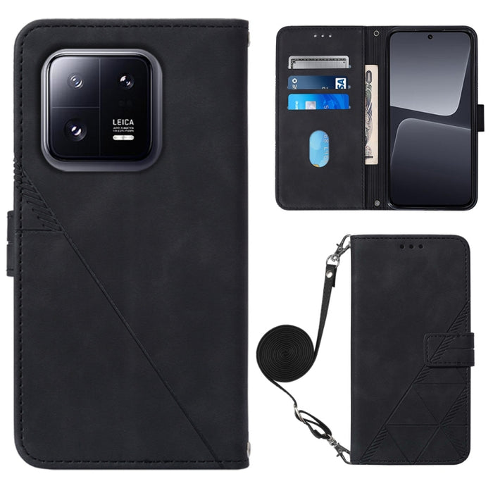 Estuche para teléfono de cuero con tapa en relieve 3D Crossbody, For Google Pixel 8, For Google Pixel 8 Pro, For Xiaomi Redmi Note 12 4G Global, For Xiaomi Redmi Note 12 Pro+ 5G Global, For Xiaomi 13, For Xiaomi 13 Lite 5G, For Xiaomi 13 Pro           ...
