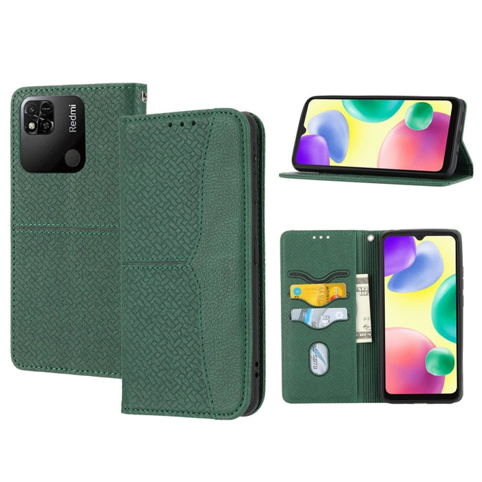 Caja de teléfono de cuero magnético con costura de textura tejida, For Redmi Note 12 5G Global, For Redmi Note 12 Pro 5G Global, For Redmi Note 12 Pro+ Global, For Redmi Note 12 4G Global, For Xiaomi Redmi 12C, For Samsung Galaxy S23 5G                ...