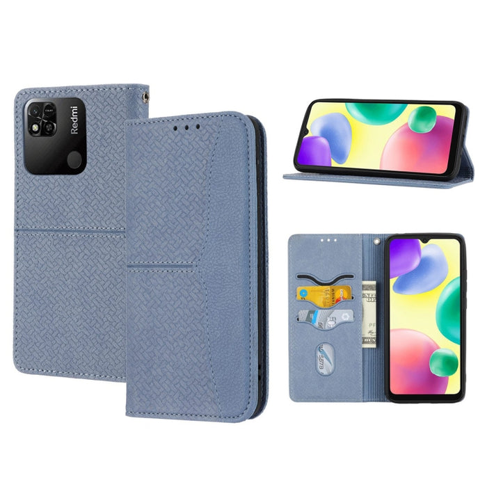 Caja de teléfono de cuero magnético con costura de textura tejida, For Redmi Note 12 5G Global, For Redmi Note 12 Pro 5G Global, For Redmi Note 12 Pro+ Global, For Redmi Note 12 4G Global, For Xiaomi Redmi 12C, For Samsung Galaxy S23 5G                ...