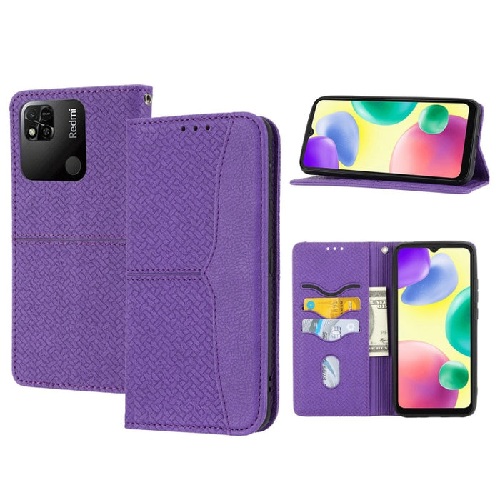 Caja de teléfono de cuero magnético con costura de textura tejida, For Redmi Note 12 5G Global, For Redmi Note 12 Pro 5G Global, For Redmi Note 12 Pro+ Global, For Redmi Note 12 4G Global, For Xiaomi Redmi 12C, For Samsung Galaxy S23 5G                ...