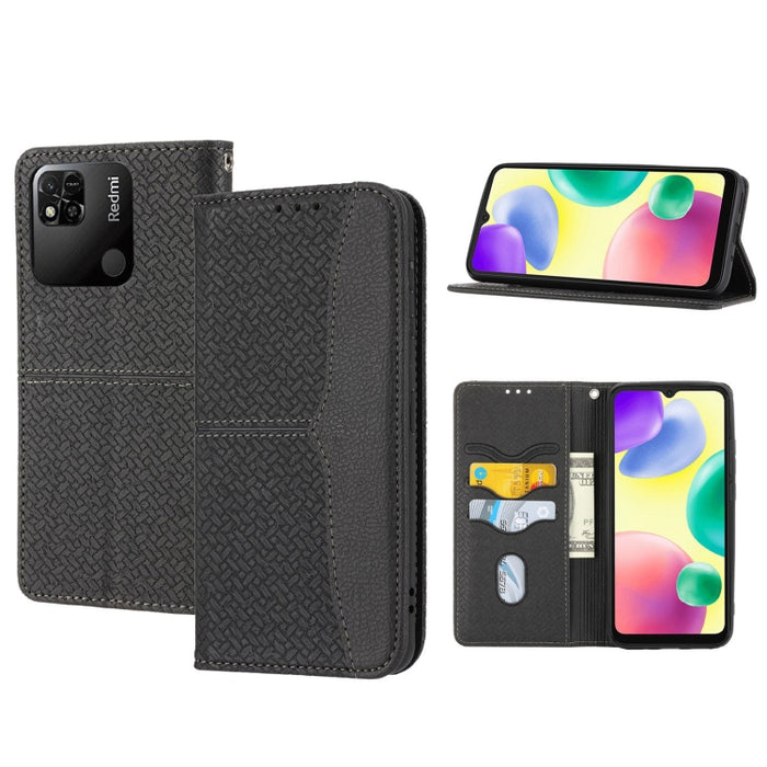 Caja de teléfono de cuero magnético con costura de textura tejida, For Redmi Note 12 5G Global, For Redmi Note 12 Pro 5G Global, For Redmi Note 12 Pro+ Global, For Redmi Note 12 4G Global, For Xiaomi Redmi 12C, For Samsung Galaxy S23 5G                ...
