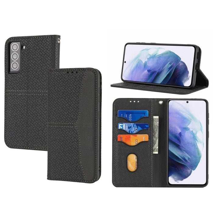 Caja de teléfono de cuero magnético con costura de textura tejida, For Redmi Note 12 5G Global, For Redmi Note 12 Pro 5G Global, For Redmi Note 12 Pro+ Global, For Redmi Note 12 4G Global, For Xiaomi Redmi 12C, For Samsung Galaxy S23 5G                ...